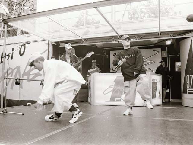 East 17 performing in Derry.