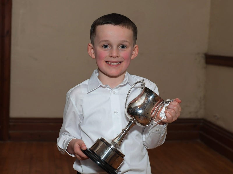 Jack Moore, McCafferty School of Music, was placed first in both P2 English Song and P2 Irish Song at the Feis Dhoire Cholmcille on Thursday at St Columb’s Hall. Photo: George Sweeney.