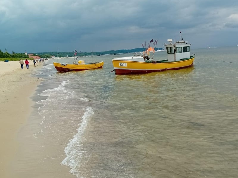 Fishing boats in the wonderful seaside resort of Sopot.