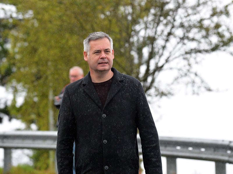 Pearse Doherty TD attends the National Hunger Strike Commemoration, held in Derry, on Sunday afternoon. Photo: George Sweeney