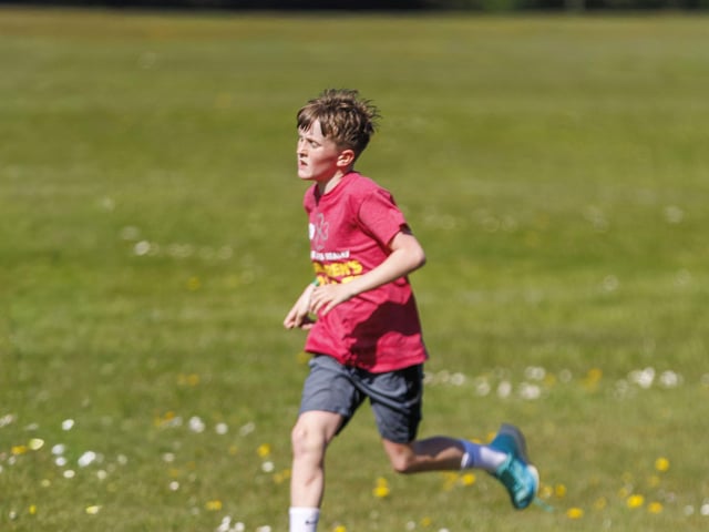 Participants in the Children's Try-A-Tri in memory of Caina Healey. Michelle Campbell/Micam Photography