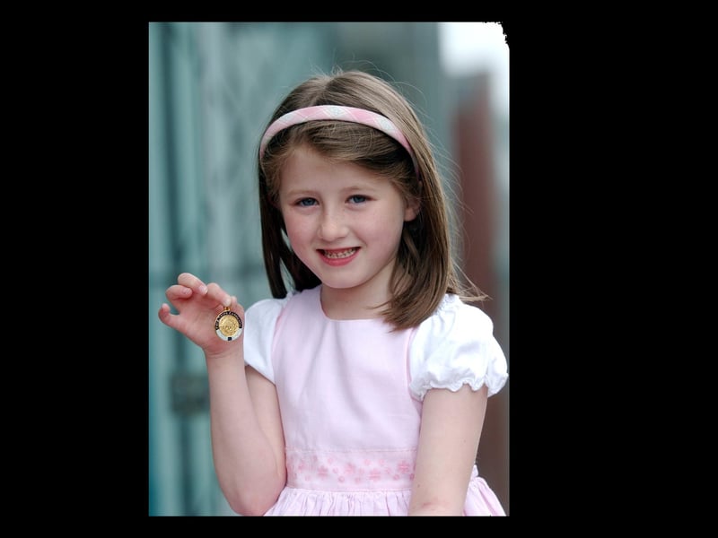 Grace Deery, from Glenowen, McGinley School, winner of the English Song 6-7 years. (2504C15)
