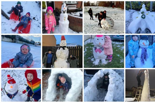 Derry Journal Readers' pictures during the recent snowfall.