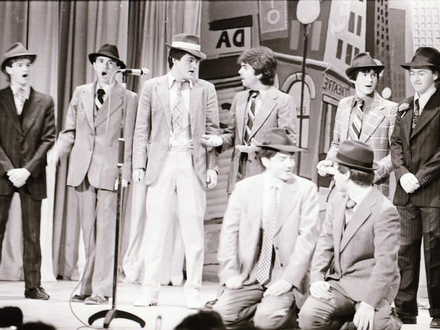 St Columb's College Musical Guys Dolls, from 1984.