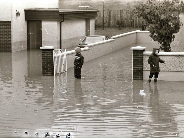 Flooding at Springvale, Coshquin and Ederowen back in 1985.