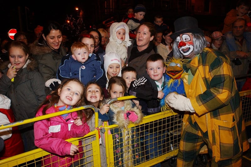 Derry's Christmas light switch-on in November 2003