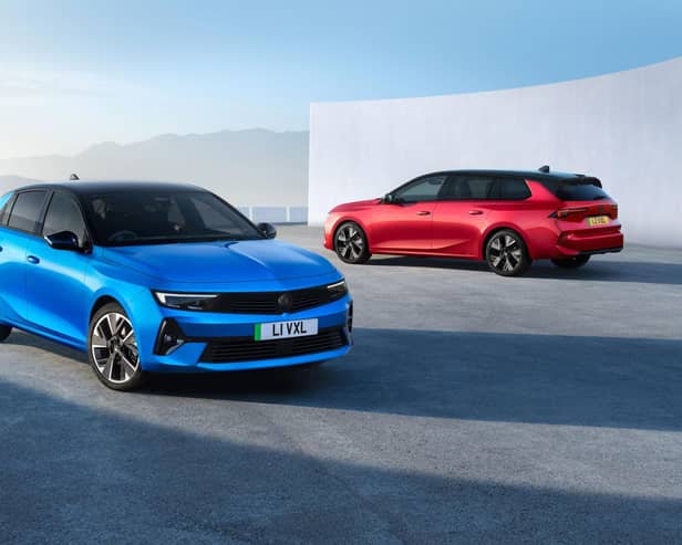 Vauxhall Astra Electric and Astra Sports Tourer Electric.
