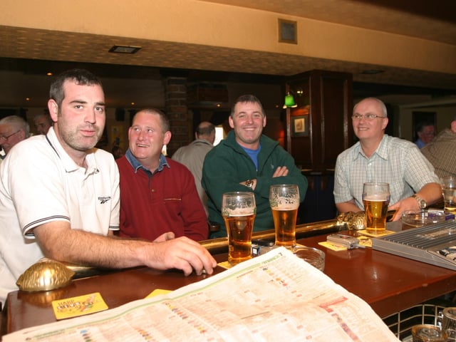 Enjoying a pint in Derry bars 20 years ago in 2003