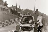 The Lecky Road fly-over opens in the Bogside.