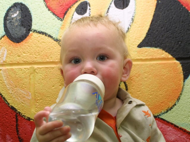 Celebrating Kealan McAnee's 1st birthday party in 2003.