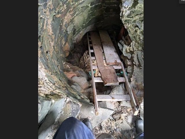 ISPCA Superintendent Inspector Kevin McGinley climbed the tower and managed to rescue the kid goat.