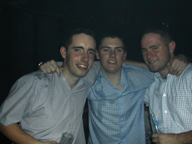 Revellers enjoying a night out in the Strand Bar night club back in 2001.