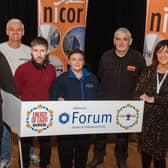 Paddy Quinn (Nicor), Kevin Boyle (Facilitator), Oliver Brown (Facilitator), Liz O’Neill (Millennium Forum), George Hutton (Nicor), Karen Sullivan (Business Development Officer, Millennium Forum)