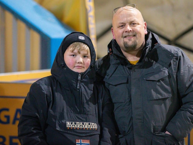 Stags fans at the One Call Stadium for the match against Colchester Utd FC
Photo : Chris Holloway / The Bigger Picture.media