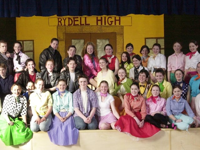 The cast of Grease from Scoil Mhuire, Buncrana, which runs from the 12th to the 14th of February. (0402PG23)