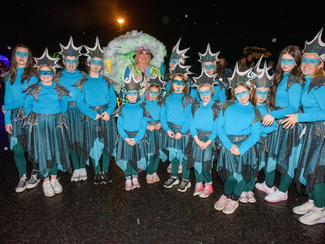On the Ninth Wave, the parade in Derry which brought the annual Derry City and Strabane District Council Halloween Awakening of the Walled City to a dramatic conclusion followed by a fireworks display over the River Foyle. Picture Martin McKeown. 31.10.22