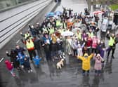 RUBY’S WALK. . . . .A wet Ebrington Square didn’t dampen spirits for the Annual Ruby’s Walk on Saturday morning last. (Photos: Jim McCafferty Photography)