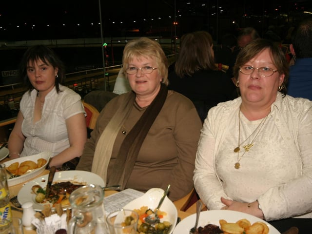 Pictured from left - Kathleen Boyd , Annie Gavigan and Marion Mc Shane. : Parties in December 2005.