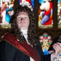 James Lecky as Governor George Walker in The Siege Story at St Columb's Cathedral.