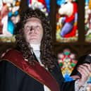 James Lecky as Governor George Walker in The Siege Story at St Columb's Cathedral.