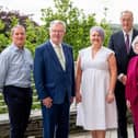 L-R: Professor Daniel Kerr, head of the School of Health Sciences at Ulster University (UU); Health Minister Mike Nesbitt; Chief AHP Officer Professor Michelle Tennyson; DoH Permanent Secretary Mike Farrar; Professor Carol Curran, Pro-Vice Chancellor & Executive Dean of UU Faculty of Life & Health Sciences.