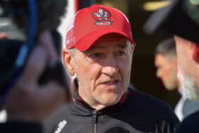 Derry senior football manager Mickey Harte. Photo: George Sweeney