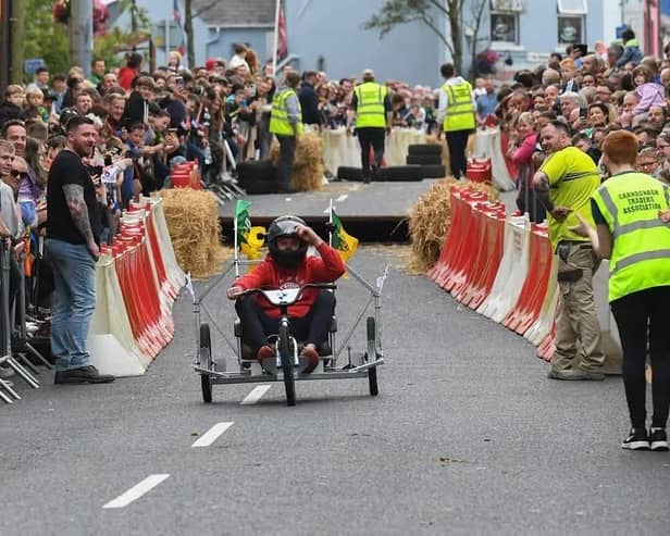 The Soapbox Derby in Carndonagh, pictured here last year, is one of a host of events across Inishowen this weekend. Photo: George Sweeney