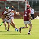 Slaughtneil’s Shane McGuigan in action against Banagher in the Derry Hurling Championship qualifier 1A.(Photo - Tom Heaney, nwpresspics)