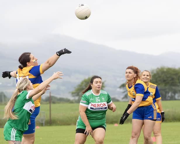 Action from the Limavady Wolfhounds v. Glenravel clash on Saturday.