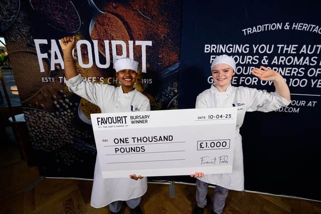 Winners of the Favourit bursary is students from Ulster University, Alex Saniya Maria and Nia Ward-Gallagher.