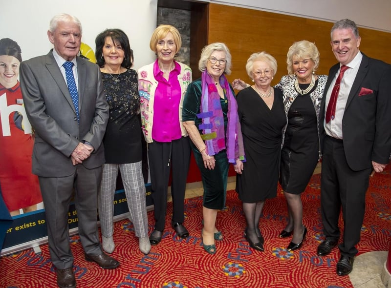 Willie Deery, writer, with the original Factory Girls and Martin Mullan, Producer.