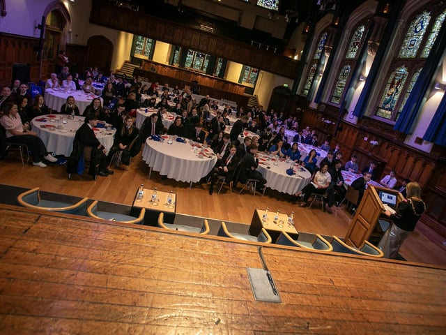 The Mayor, Grace Ui Niallais addressing the attendance at last week's Dove House Advocacy Project's 'Be The Change' conference in the Guildhall. (Photos: Jim McCafferty Photography) : .