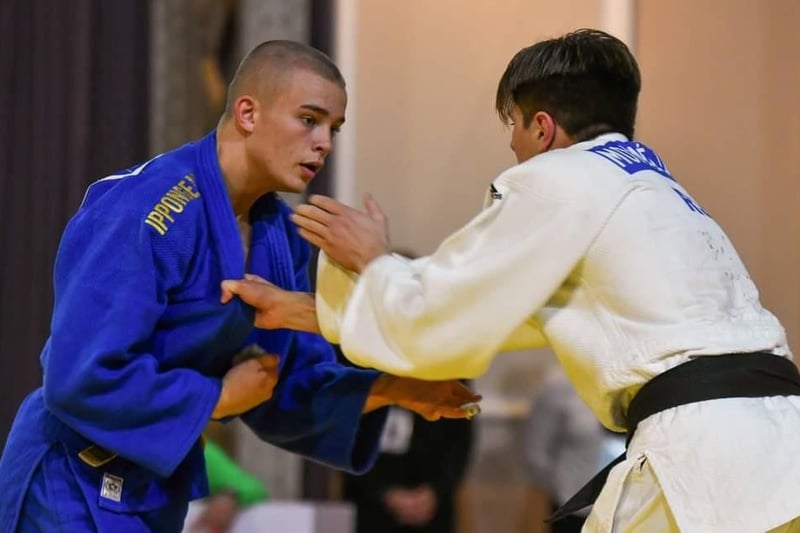 Konarakai Judo Club's gold medallist Aedan O'Doherty in action in Port Elizabeth.