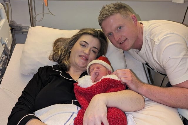Christmas Day baby, Baby Abbie Martin born at 6.55pm in our South West Acute Hospital weighing 7lb 2oz from Roslea
