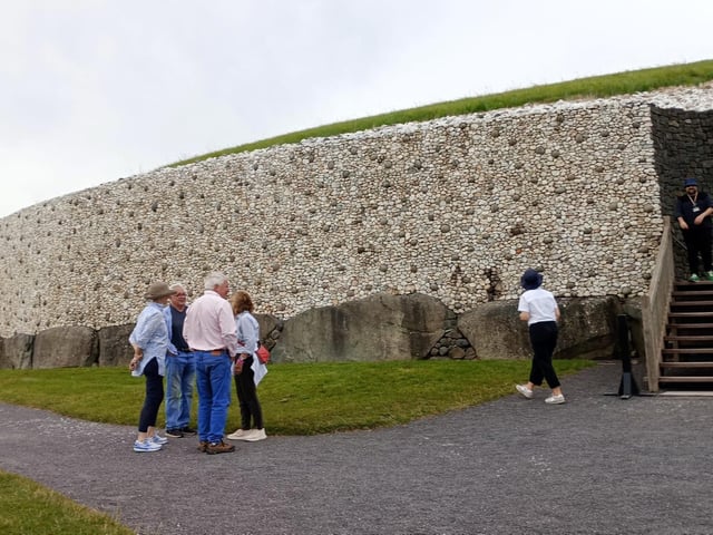 Newgrange, Ireland 3200 B.C. at Brú na Bóinne, County Meath.