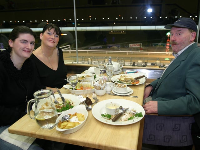 Out and about at the Lifford dog track in early 2004.
