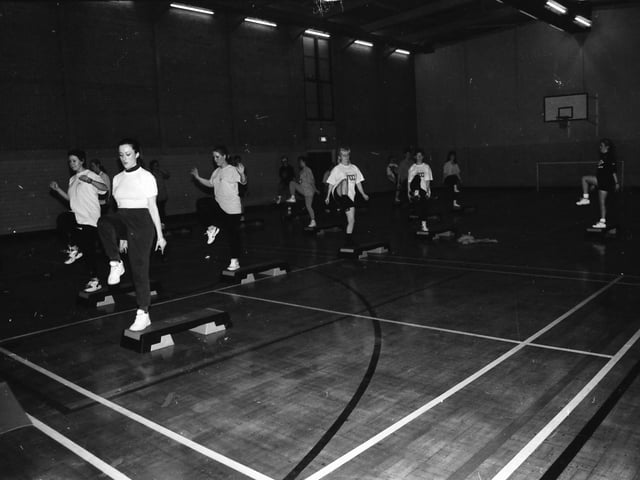 Stepaerobics at Shantallow Community Centre.