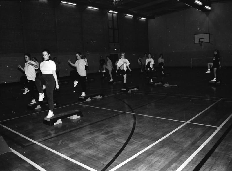 Stepaerobics at Shantallow Community Centre.
