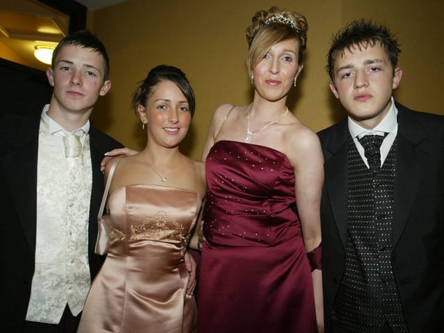 Young people attending the St. Mary's Formal in 2004.
