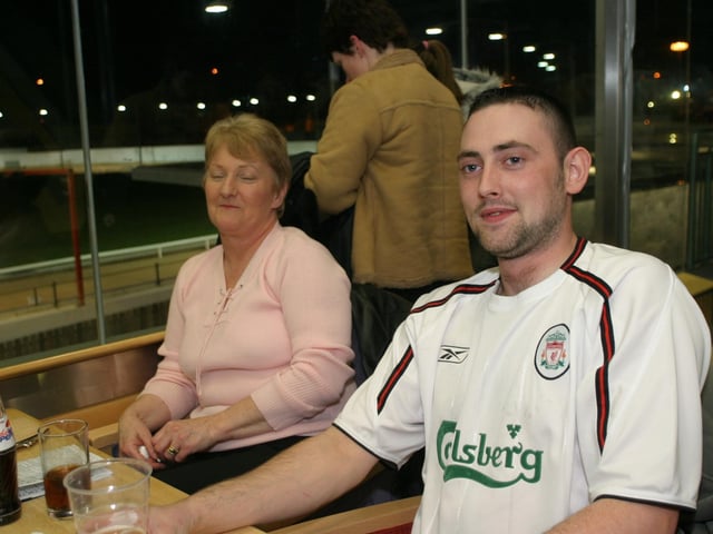 Derry and Donegal people enjoying a night at the Lifford Races in 2004.