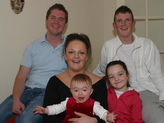 Baby Bradley's birthday with family.