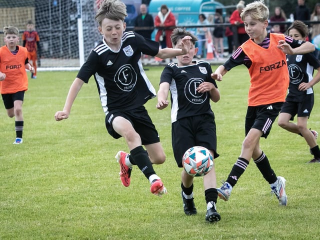 Foyle Cup action from the u-11 Glenavon v. Letterkenny Rovers game at City of Derry Rugby Club on Tuesday morning. (Photos: Jim McCafferty Photography)