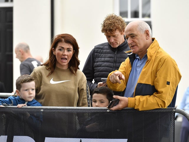 Spectators at the Ebrington Hyrox on Saturday morning. Photo: George Sweeney
