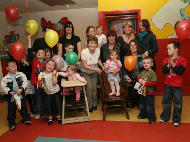 Ava Macrae with family celebrating her birthday back in 2005.