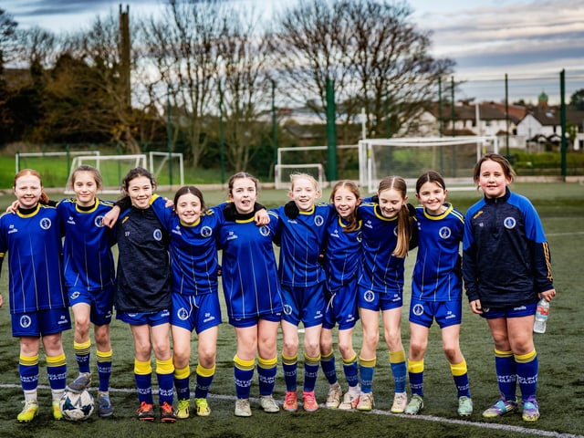 Cup winners Eglinton Eagles enjoying the inaugural North West U12 Charity Cup at Ulster University's Duncreggan Road pitches. (Photo: Rodi Jeerasoo)