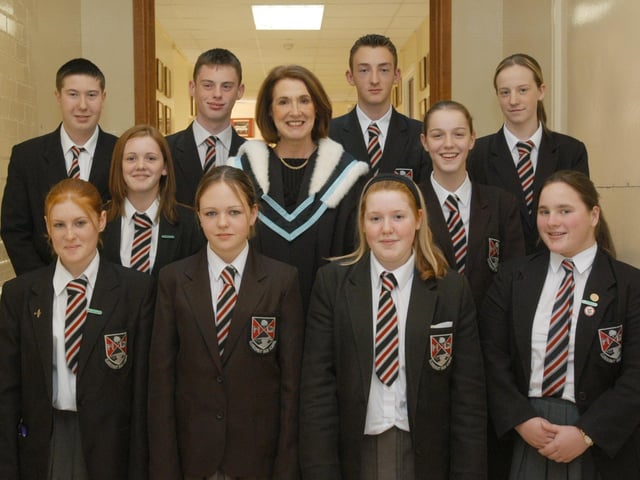 Derry and Donegal secondary school pupils in October 2003