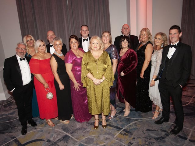 The table from Kingsbridge North West at Saturday night's ball.