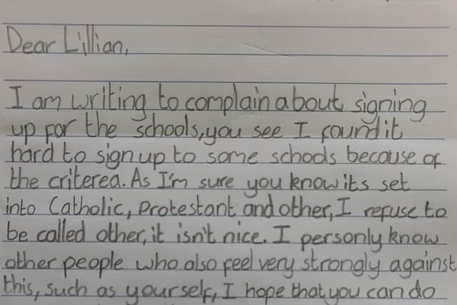 Yara's letter.