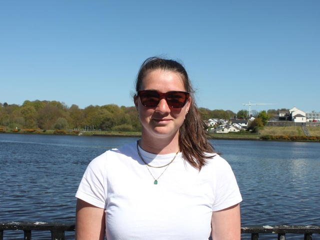 Hannah Webber, from England and visiting Derry, said she doesn’t believe e‑scooters should be banned but is concerned about pedestrian safety because of how quietly they operate. “I don’t think they should be banned completely, because they’ve helped a lot of people get places faster,” she said. “But the lack of sound means there’s no awareness for people on the pavement. I don’t think they should be on pavements at all, they should be on the road or in a cycle lane. “The speed they go, and the fact they’re electric so you can’t hear them, means that when you’re walking, especially with one coming up behind you, there’s no awareness. There’s a higher risk of accidents happening. “If they are on the pavement, there has to be a strict speed limit.”