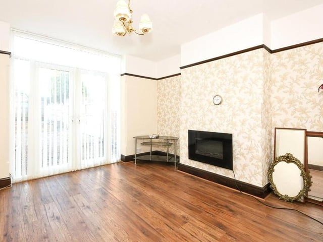 The main two rooms on the ground floor are the sitting room and dining room. This is the spacious dining room with doors leading out into the back garden.
